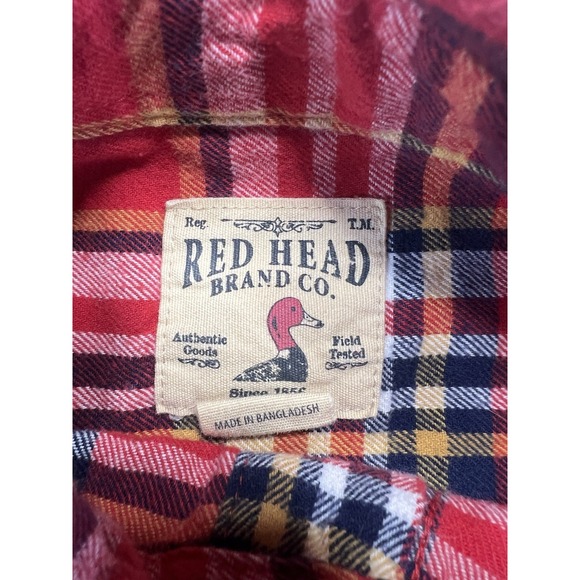 Red Head Brand Co. Men's XL Multicolor Flannel Shirt Long Sleeve Button Up - Picture 4 of 9